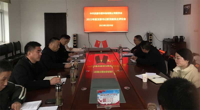 市蚕种场有限公司党委召开支部书记抓党建述职考核评议会